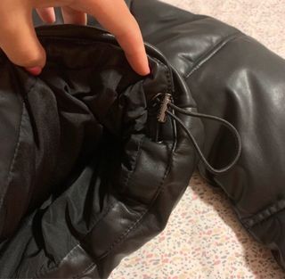 Casaco preto acolchoado novo