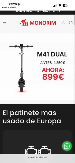 Patinete M41 DUAL Doble Motor