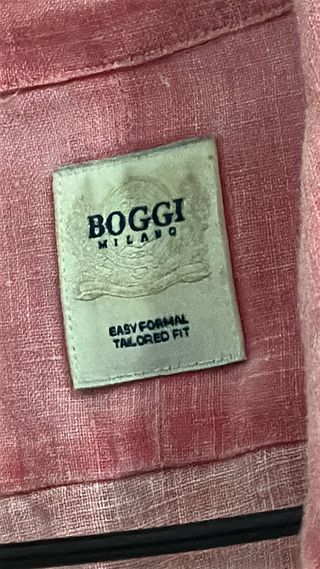 Camisa Boggi Milano Rosa Talla L