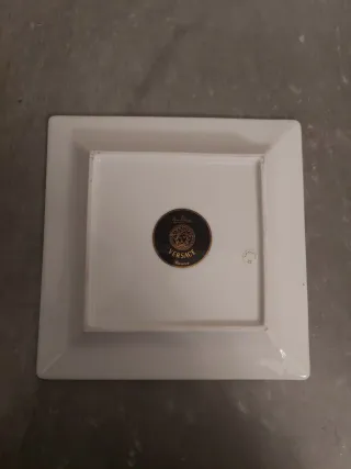 Grande piatto Versace Decorato Oro e Nero