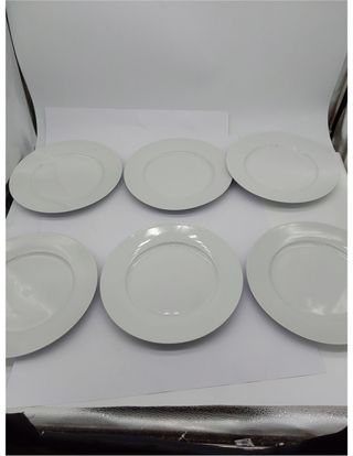 Amazon Basics piatti piani, 6 unità, 26,7 cm