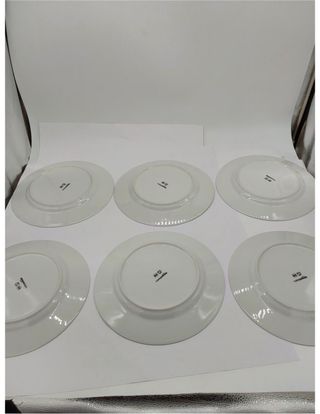 Amazon Basics piatti piani, 6 unità, 26,7 cm