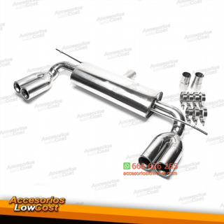 SILENCIOSO DOBLE SALIDA EN INOX VOLKSWAGEN GOLF V