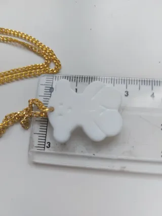 Conjunto de bisutería oso dorado y perlas rio