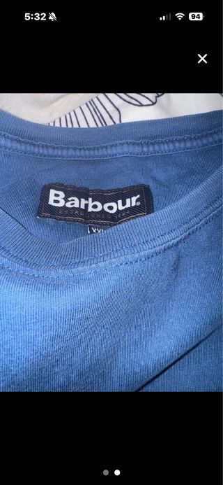 Camiseta Barbour Azul Talla M