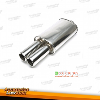 ESCAPE SILENCIOSO DEPORTIVO UNIVERSAL ACERO INOX