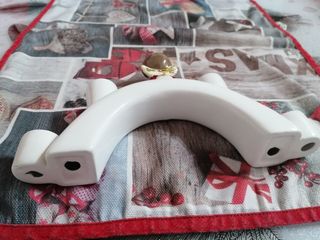 Portacandele natalizio ceramica