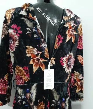 Abito FH Firenze velluto fantasia floreale