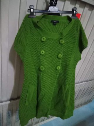 Jersey mujer rayas amarillas y blancas