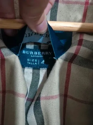 Chaqueta Harrington Burberry Beige Negra