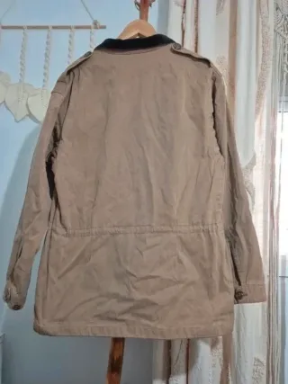 Chaqueta Harrington Burberry Beige Negra