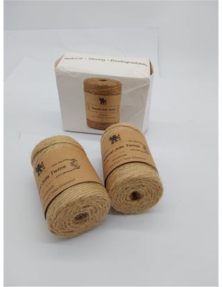 H&S Cuerda de Yute Natural - 2 Bobinas x 3mm de Gr