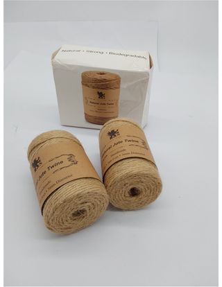 H&S Cuerda de Yute Natural - 2 Bobinas x 3mm de Gr