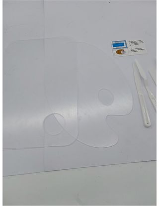 Rybtd 2 Piezas Acrílico Transparente Paleta Pintur