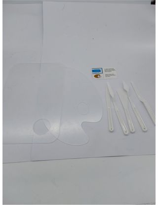 Rybtd 2 Piezas Acrílico Transparente Paleta Pintur