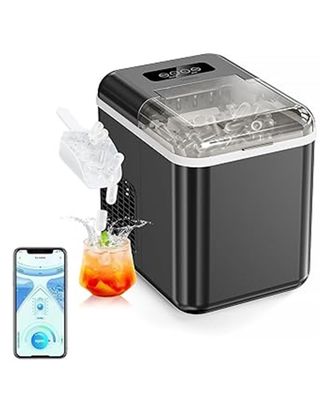 Maquina de Hielo 20kg/24h,Control Mediante Aplicac