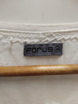 Blusa Ibicenca Blanca Talla M