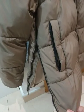 Abrigo Ecoalf Fuji Beige/Gris