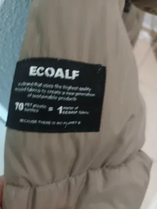 Abrigo Ecoalf Fuji Beige/Gris