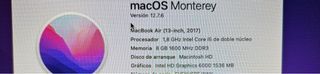 MacBook Air 13” 2017 Plata