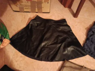 Lote 5 gonne corte: nere e marroni