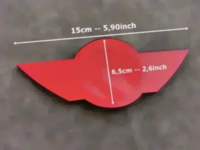 15x6,5cm Emblema Capó Mini Cooper One