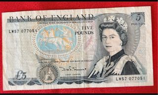 Banconote 5 Sterline Bank of England