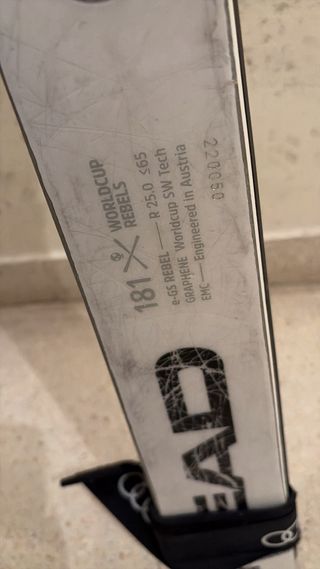 Esquís Competición GS Head 181