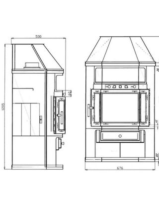 Estufa de Leña Liam Esquina Nueva MAD2018