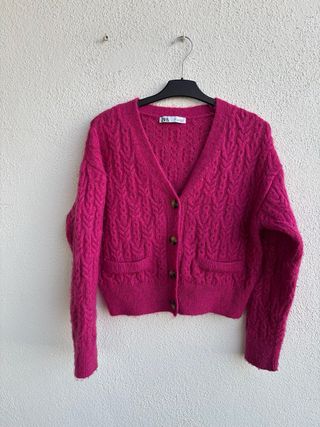 Chaqueta Zara Mujer Talla XS Rosa