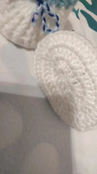 Scarpine neonato uncinetto fatte a mano