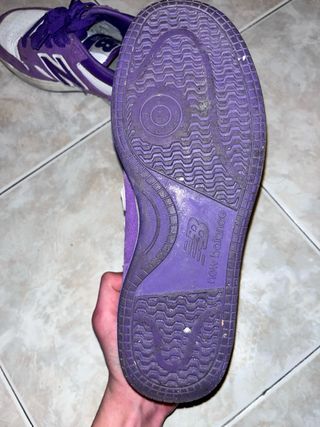 New Balance 550 Viola Bianco Originali