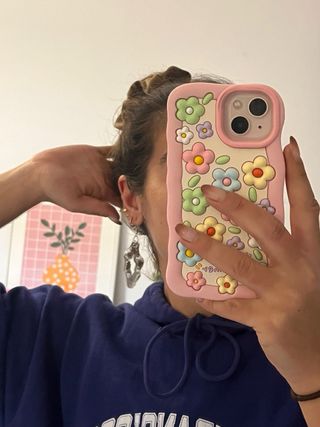 Pendientes colgantes plateados