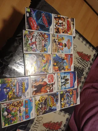 Lote Juegos Wii: Cars, Marvel, Sonic, Mario Party