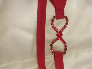 Abito lungo rosso/borgogna elegante