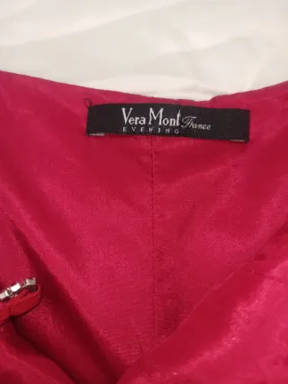 Abito lungo rosso/borgogna elegante