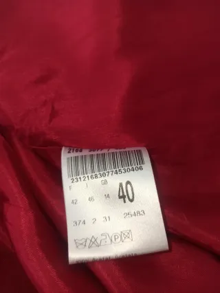 Abito lungo rosso/borgogna elegante