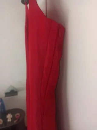 Abito lungo rosso/borgogna elegante