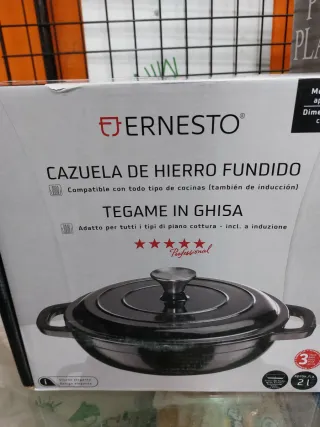 Cazuela Hierro Fundido Ernesto Inducción