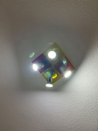 Lámpara de techo multicolor