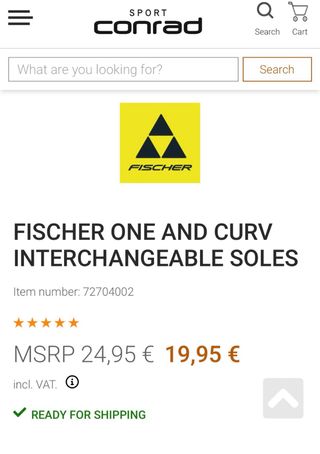 Botas de Ski Fischer RC4 talla 24.5 dureza 120