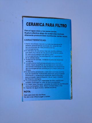 Canutillos Cerámicos para Filtro de Acuario pecera