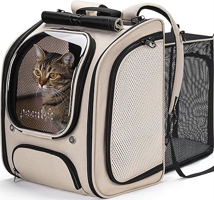 Pecute Mochila Escalable para Gatos con Burbuja