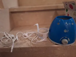 Calienta biberones azul