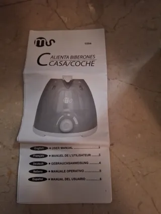 Calienta biberones azul