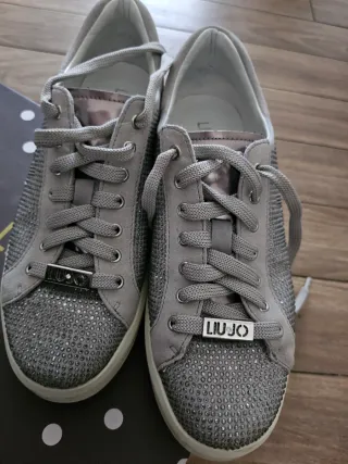 Liu Jo Sneakers Donna Tg 37 Grigio Glitter