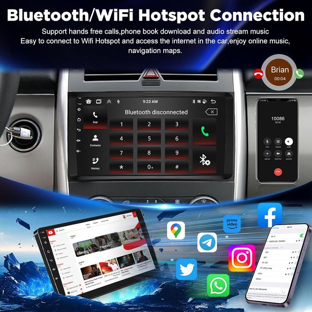 ETLFUCyber 2G+64G AutoRadio 9'' Mercedes Benz