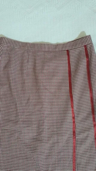 Gonna vintage a quadri rossa