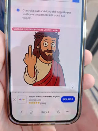 Gesù con dito medio (NON COMPRARE)