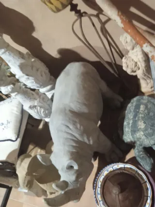 Escultura Rinoceronte Gris